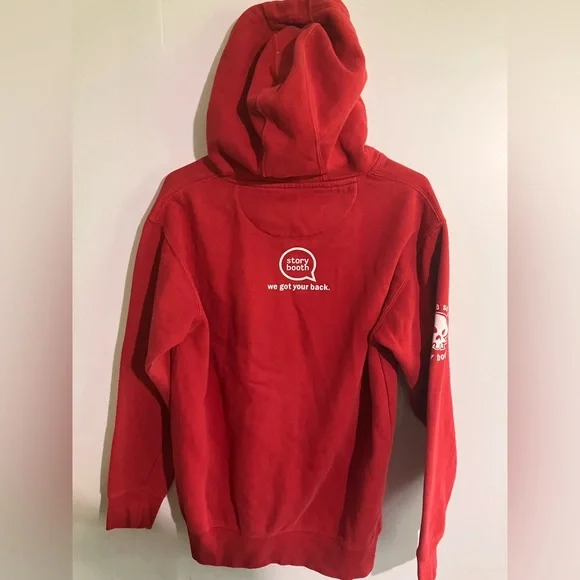 YouTuber Storybooth “Don’t be so Judgy” Red hoodie size Medium - Picture 2 of 4